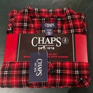 Chaps Mens Plaid Flannel Pajama Set